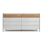 Комод 8 ящиков с подсветкой на рельефном фасаде Warm Industrial варинант исполнения - 1 | Loft Concept в Ростове-на-Дону