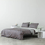 Постельное белье из сатина с принтом треугольники 150х200 см Triangular Dreams варинант исполнения - 6 | Loft Concept в Ростове-на-Дону