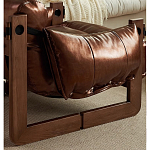 Кресло-диван кожаное на деревянном каркасе Medieval Furniture варинант исполнения - 6 | Loft Concept в Ростове-на-Дону