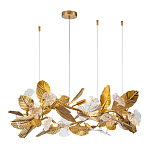 Люстра на ветвистом каркасе с листьями Golden Wreath варинант исполнения - 1 | Loft Concept в Ростове-на-Дону