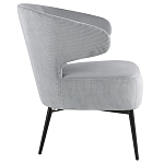 Современное мягкое кресло на металлических ножках Rakush Grey варинант исполнения - 5 | Loft Concept в Ростове-на-Дону