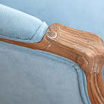 Кресло Ava Classical Armchair light blue velour варинант исполнения - 5 | Loft Concept в Ростове-на-Дону