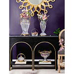 Ваза прозрачная с бронзовыми ручками в виде ангелов Eden Garden варинант исполнения - 6 | Loft Concept в Ростове-на-Дону