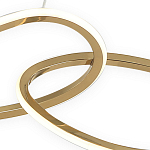 Люстра подвесная с 4-мя асимметричными кольцами золотого цвета Ring Horizontal варинант исполнения - 2 | Loft Concept в Ростове-на-Дону
