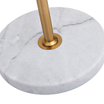 Торшер с мраморным столиком и золотым плафоном Ezio Floor Lamp варинант исполнения - 4 | Loft Concept в Ростове-на-Дону