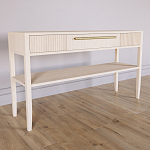 Дизайнерская Консоль с полкой и ящиком Primo Светлый дуб варинант исполнения - 2 | Loft Concept в Ростове-на-Дону