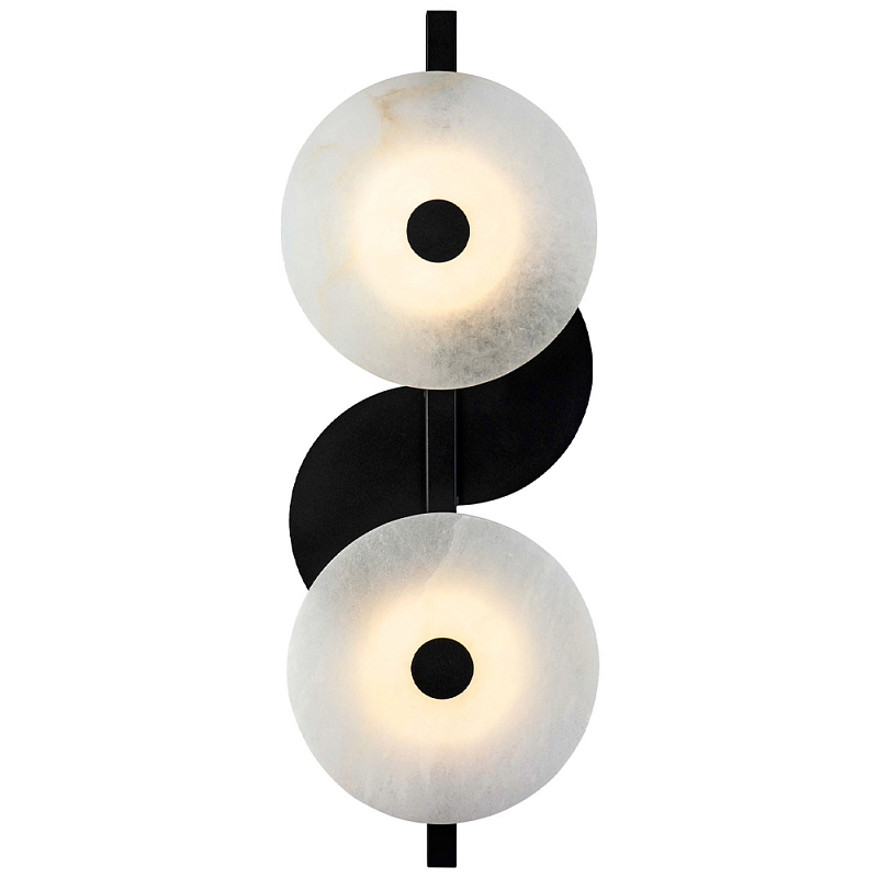    - Black and White Circles Wall Lamp -  -- | Loft Concept 