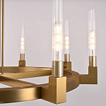 Люстра CANELLE Round Chandelier 8 Modern Brass варинант исполнения - 1 | Loft Concept в Ростове-на-Дону