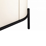 ТВ-тумба белая с чёрной столешницей с 2-мя дверками и ящиком San Marco варинант исполнения - 6 | Loft Concept в Ростове-на-Дону