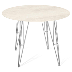 Стол обеденный с круглой столешницей из керамики на четырех ножках Sand Ceramics варинант исполнения - 1 | Loft Concept в Ростове-на-Дону