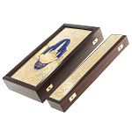 Нарды настольные из натурального камня лазурит и долерит Backgammon from Stone варинант исполнения - 15 | Loft Concept в Ростове-на-Дону