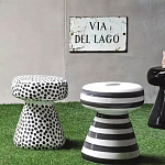 Дизайнерский журнальный стол белый в чёрный горох Gefan варинант исполнения - 2 | Loft Concept в Ростове-на-Дону