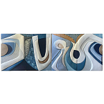 Арт-объект ручной работы Blue Abstraction из 4-х панелей варинант исполнения - 5 | Loft Concept в Ростове-на-Дону