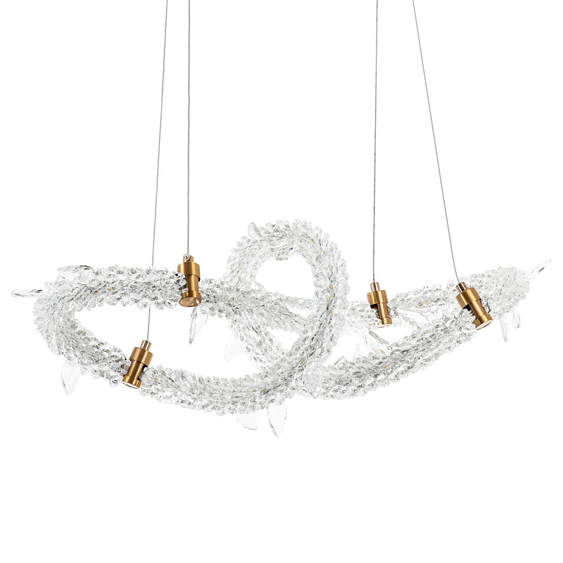       Gilbertine Crystals Curly Ring Chandelier    -- | Loft Concept 