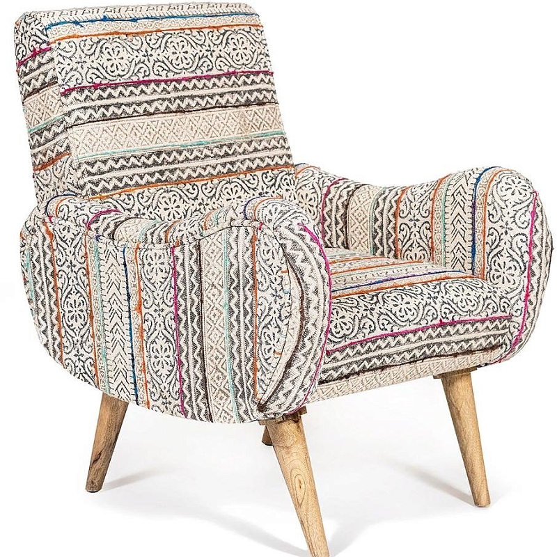 KELIM Pattern Brown Chair    -- | Loft Concept 