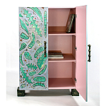 Премиальный Шкаф Defoliation двухстворчатый роспись зеленые листья  варинант исполнения - 3 | Loft Concept в Ростове-на-Дону