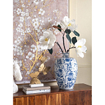 Ваза фарфоровая с узким горлышком и синими цветочными мотивами Independence варинант исполнения - 4 | Loft Concept в Ростове-на-Дону