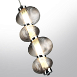 Подвесной светильник с 4-мя рифлеными стеклянными шарами Marcelh Light варинант исполнения - 5 | Loft Concept в Ростове-на-Дону