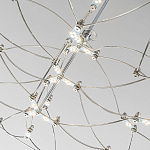 Люстра подвесная с тонкой металлической конструкцией цвета хром Quasar варинант исполнения - 5 | Loft Concept в Ростове-на-Дону