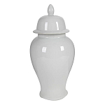 Ваза белая с крышкой однотонная Chinoiserie Ceramics варинант исполнения - 8 | Loft Concept в Ростове-на-Дону