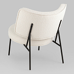 Мини-кресло District Lounge букле белый варинант исполнения - 3 | Loft Concept в Ростове-на-Дону