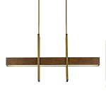 Люстра линейная прямоугольная Wooden Straight Shapes варинант исполнения - 2 | Loft Concept в Ростове-на-Дону