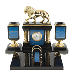 Настольный письменный набор из лазурита с декором в виде льва Golden Lion варинант исполнения - 1 | Loft Concept в Ростове-на-Дону