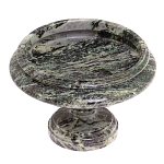 Фруктовница средняя из натурального камня Змеевик Шабровский Natural Stone Fruit Bowls варинант исполнения - 2 | Loft Concept в Ростове-на-Дону