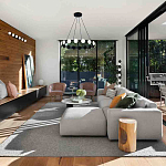 Бра с 6-ю круглыми плафонами на черном основании Maxine Light варинант исполнения - 3 | Loft Concept в Ростове-на-Дону