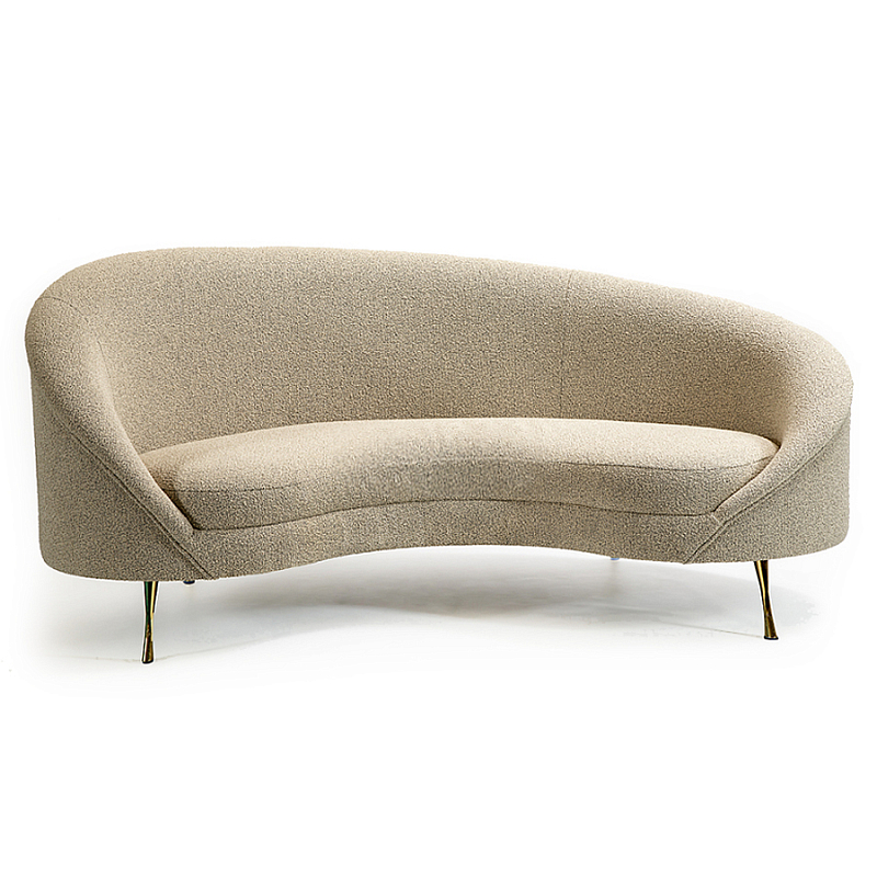 Диван двухместный Paulet Small Sofa Золотой Молочный в Ростове-на-Дону | Loft Concept 