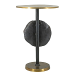 Столик приставной с абстрактным основанием и акцентом в виде золотистого диска Heavenly Space варинант исполнения - 2 | Loft Concept в Ростове-на-Дону