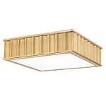 Потолочный светильник квадратный с гофрированным латунным абажуром Millennium варинант исполнения - 2 | Loft Concept в Ростове-на-Дону