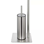 Держатель для туалетной бумаги с ершиком Chrome Bathroom Accessory варинант исполнения - 4 | Loft Concept в Ростове-на-Дону