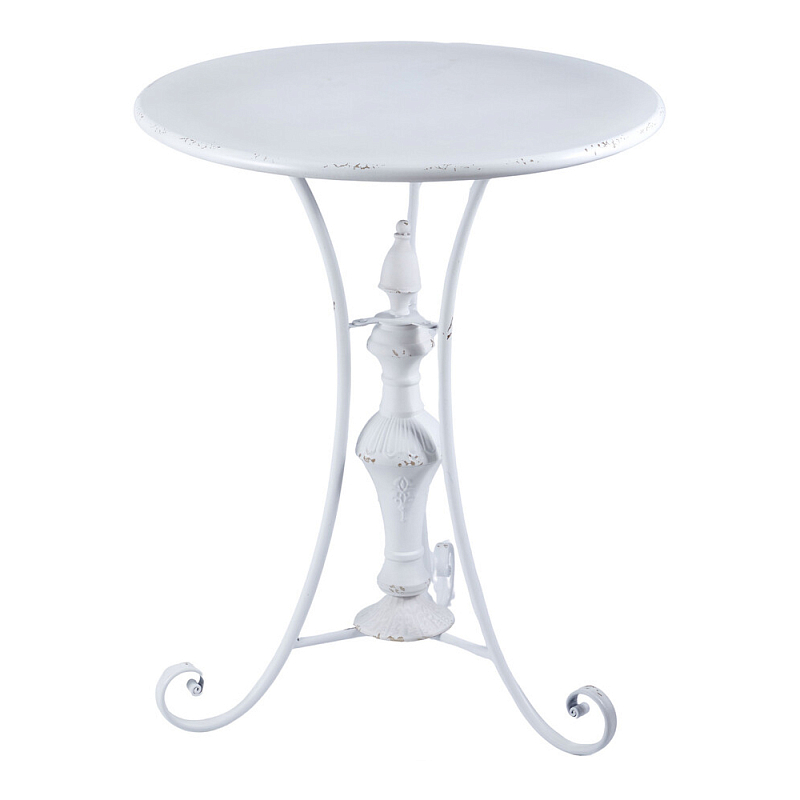 Столик белый кованный в прованском стиле Vaucluse Белый в Ростове-на-Дону | Loft Concept 