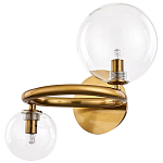 Бра с 2-мя стеклянными сферическими  плафонами Arco Wall Lamp варинант исполнения - 1 | Loft Concept в Ростове-на-Дону