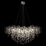 Люстра подвесная с прозрачными стеклянными подвесками в форме капель Диаметр 100 см Droplet Chandelier варинант исполнения - 13 | Loft Concept в Ростове-на-Дону