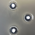 Бра с куполообразным плафоном и черным металлическим основанием Flos Wireline Lighting варинант исполнения - 1 | Loft Concept в Ростове-на-Дону