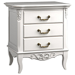 Тумба прикроватная белого цвета из массива бука в стиле прованс White Provence варинант исполнения - 3 | Loft Concept в Ростове-на-Дону
