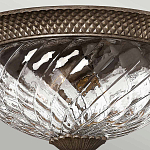 Потолочный светильник с чашеобразным плафоном из толстого волнообразного стекла и широким узорчатым основанием Hinkley варинант исполнения - 3 | Loft Concept в Ростове-на-Дону