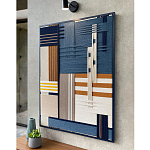 Панно из шнура Синяя геометрическая абстракция wall panel line Blue варинант исполнения - 2 | Loft Concept в Ростове-на-Дону