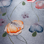 Обои ручная роспись Falling Flowers Standard colourway on Flash metallic silk варинант исполнения - 2 | Loft Concept в Ростове-на-Дону