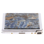 Портсигар на 10 сигарет с газовой зажигалкой из натурального камня Кианит Stone Cigarettes Cases варинант исполнения - 1 | Loft Concept в Ростове-на-Дону