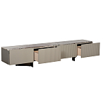 Тумба под телевизор серая с мраморной столешницей Uniqueness Marble варинант исполнения - 2 | Loft Concept в Ростове-на-Дону