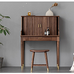 Туалетный стол деревянный с ящиком и зеркалом Moon Walnut Furniture варинант исполнения - 3 | Loft Concept в Ростове-на-Дону