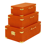 Комплект оранжевых чемоданов Golden Twigs варинант исполнения - 2 | Loft Concept в Ростове-на-Дону