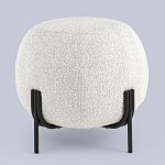 Пуф в ткани букле молочного цвета Pikelet варинант исполнения - 2 | Loft Concept в Ростове-на-Дону