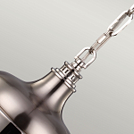 Подвесной светильник со стальным плафоном и белым матовым стеклянным шаром Feiss варинант исполнения - 4 | Loft Concept в Ростове-на-Дону