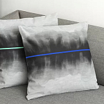 Чехол на подушку хлопковый Blake Boundaries Blue варинант исполнения - 4 | Loft Concept в Ростове-на-Дону