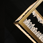 Настольная лампа прямоугольная с декоративными элементами в виде кристаллов Smooth Shine варинант исполнения - 4 | Loft Concept в Ростове-на-Дону