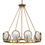 Люстра круглая с прозрачными рельефными плафонами Crystal Prism варинант исполнения - 3 | Loft Concept в Ростове-на-Дону